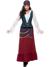 PIRATE BUCCANEER BEAUTY DELUXE COSTUME, ADULT - S - Packaging