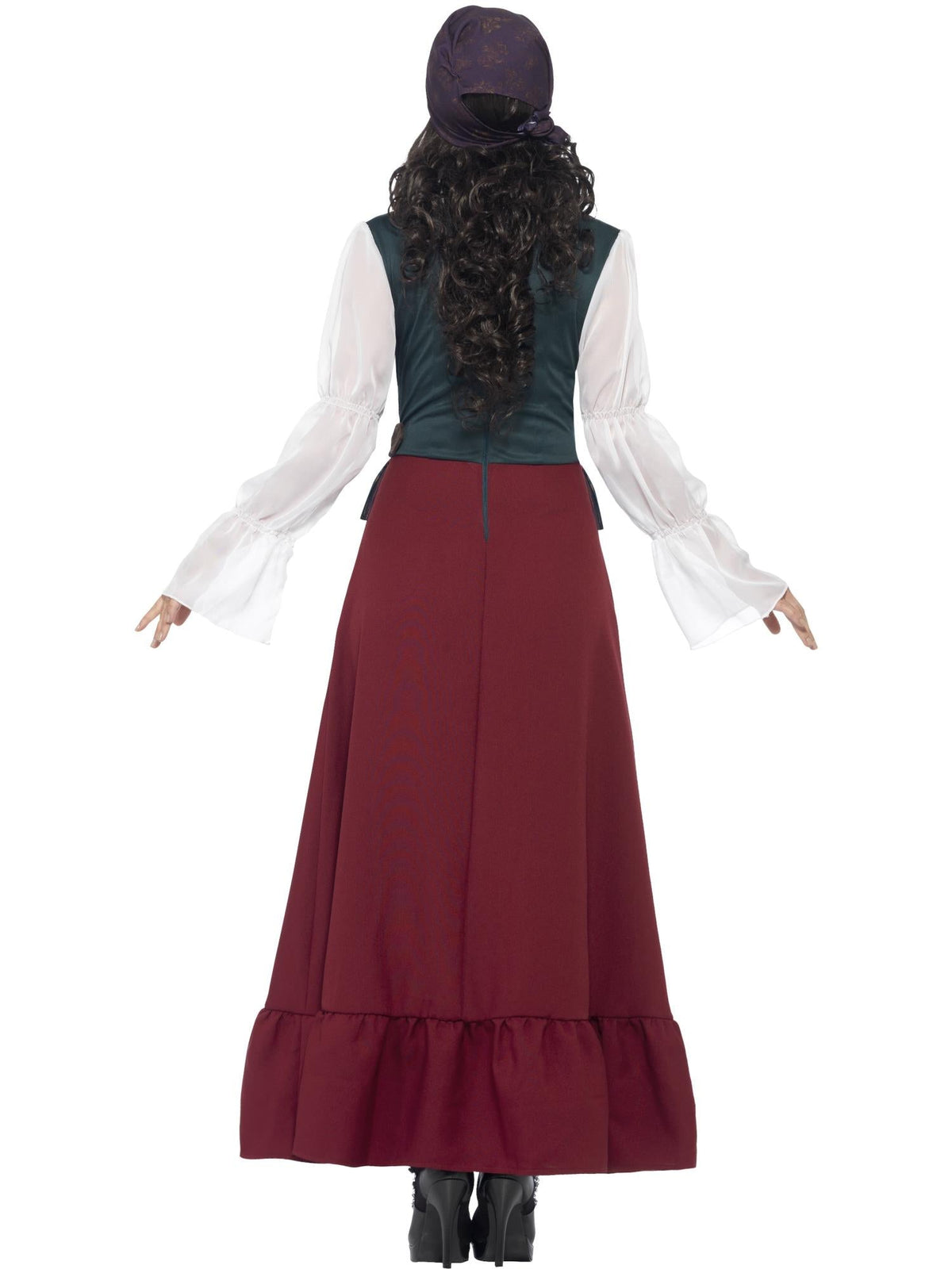 PIRATE BUCCANEER BEAUTY DELUXE COSTUME, ADULT - S - Side