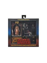 PUPPET MASTER LEECH WOMAN AND TOULON'S PUPPET CASE 7" ACTION FIGURE 2 PK