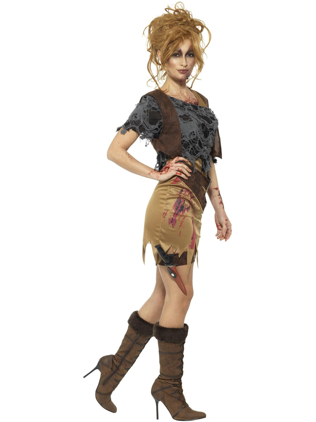 ZOMBIE HUNTRESS ADULT WOMEN'S COSTUME - Back