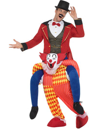 CLOWN PIGGY BACK COSTUME, ADULT - Back
