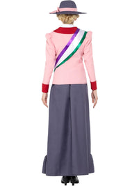 VICTORIAN SUFFRAGETTE DELUXE COSTUME, ADULT - S - Side
