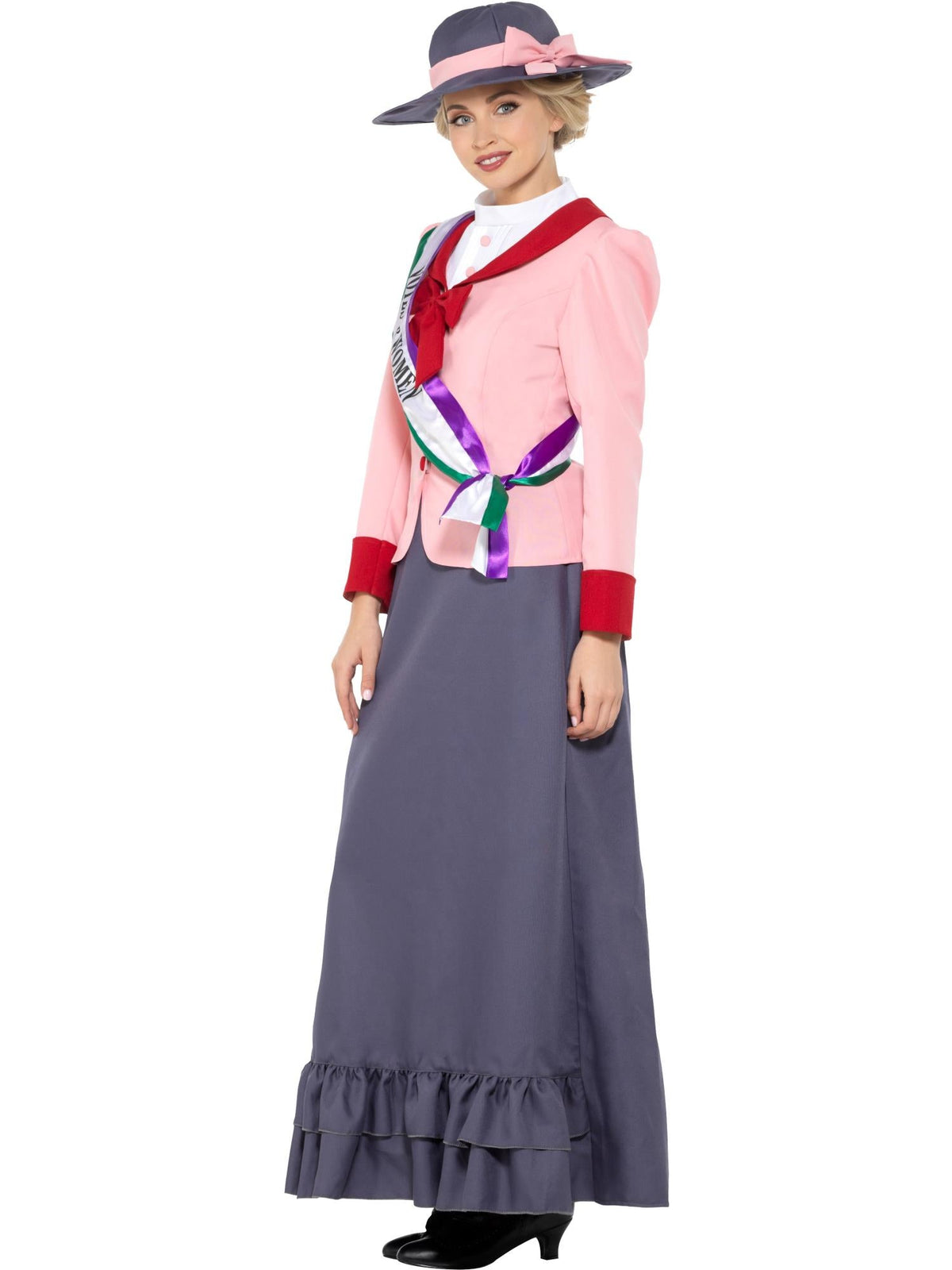 VICTORIAN SUFFRAGETTE DELUXE COSTUME, ADULT - S - Back