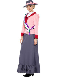 VICTORIAN SUFFRAGETTE DELUXE COSTUME, ADULT - S - Back