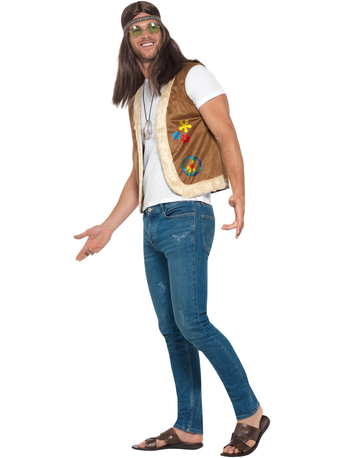 HIPPIE UNISEX WAISTCOAT, ADULT - Back