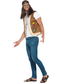 HIPPIE UNISEX WAISTCOAT, ADULT - Back
