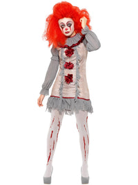 CLOWN LADY COSTUME, ADULT - M - Packaging