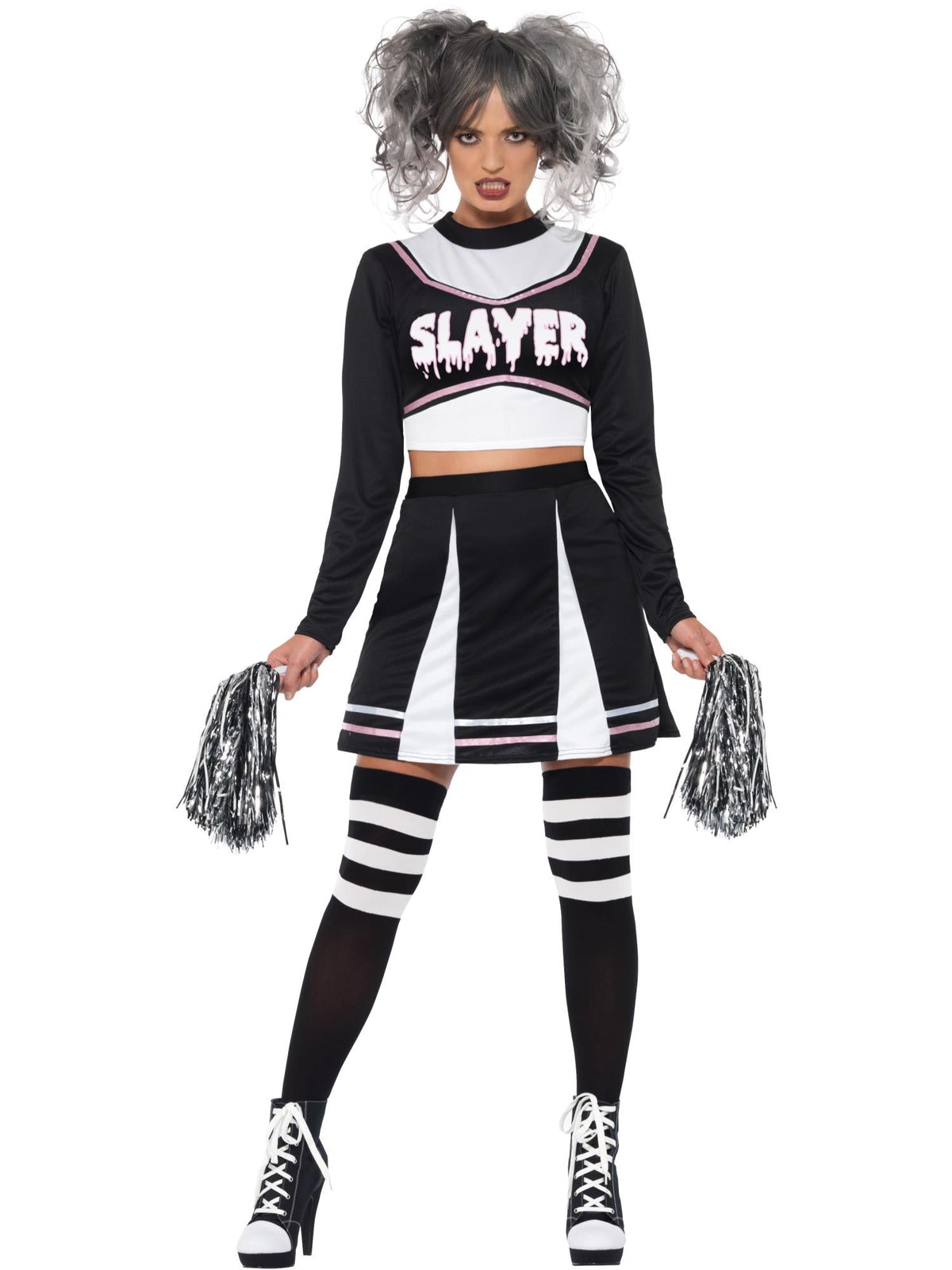 FEVER GOTHIC CHEERLEADER COSTUME - XS - Back