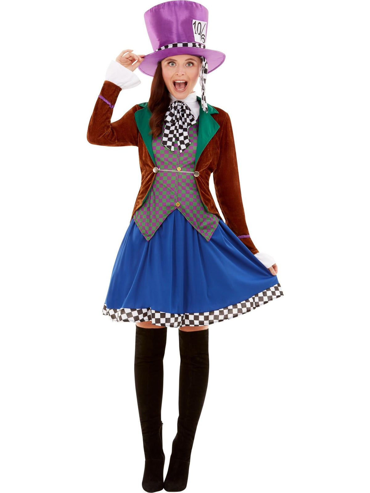 MISS HATTER COSTUME, ADULT - XS - Packaging