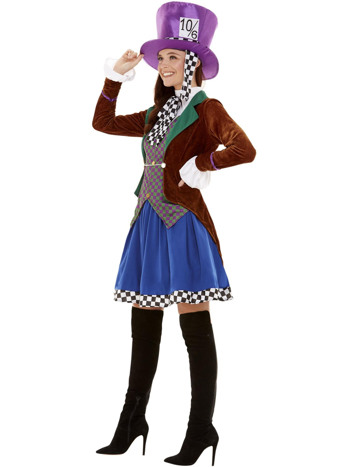 MISS HATTER COSTUME, ADULT - XS - Back