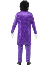 80S PURPLE MUSICIAN COSTUME, ADULT - Side