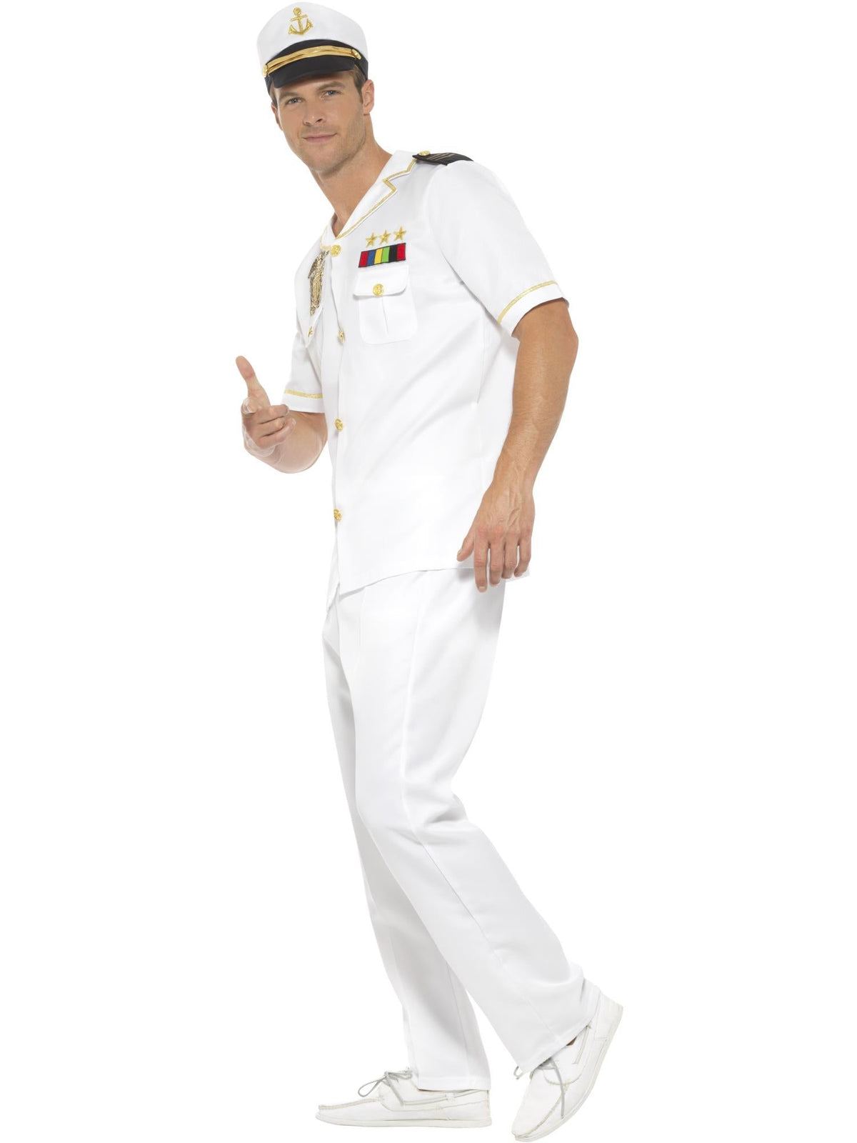 CAPTAIN DELUXE COSTUME, ADULT - Back