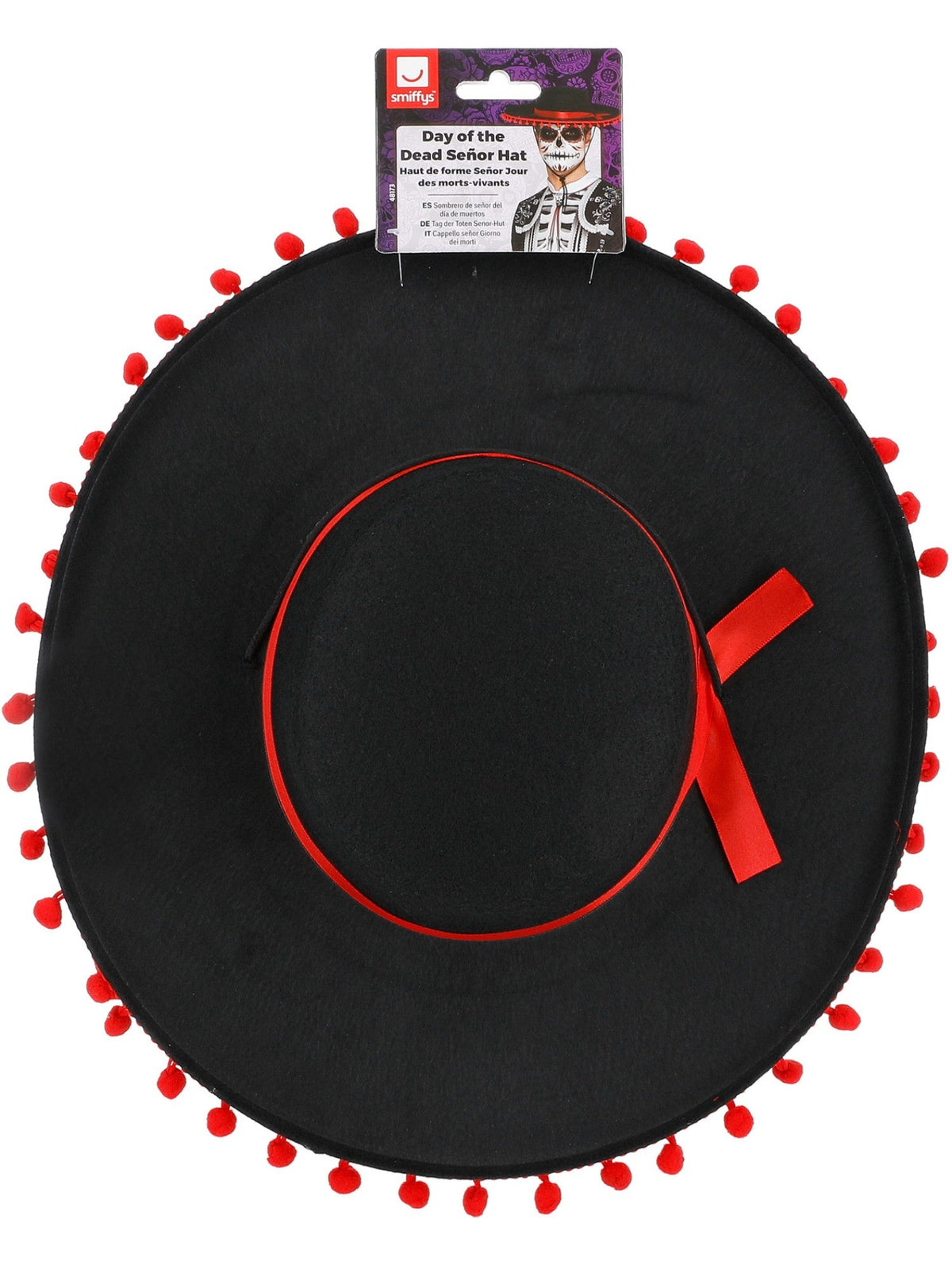 DAY OF THE DEAD SENOR HAT, ADULT - Side