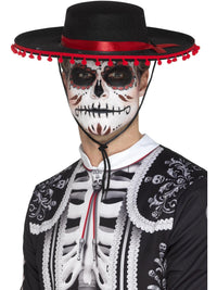 DAY OF THE DEAD SENOR HAT, ADULT - Front