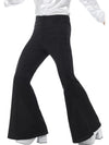 FLARED BLACK TROUSERS, ADULT - Front