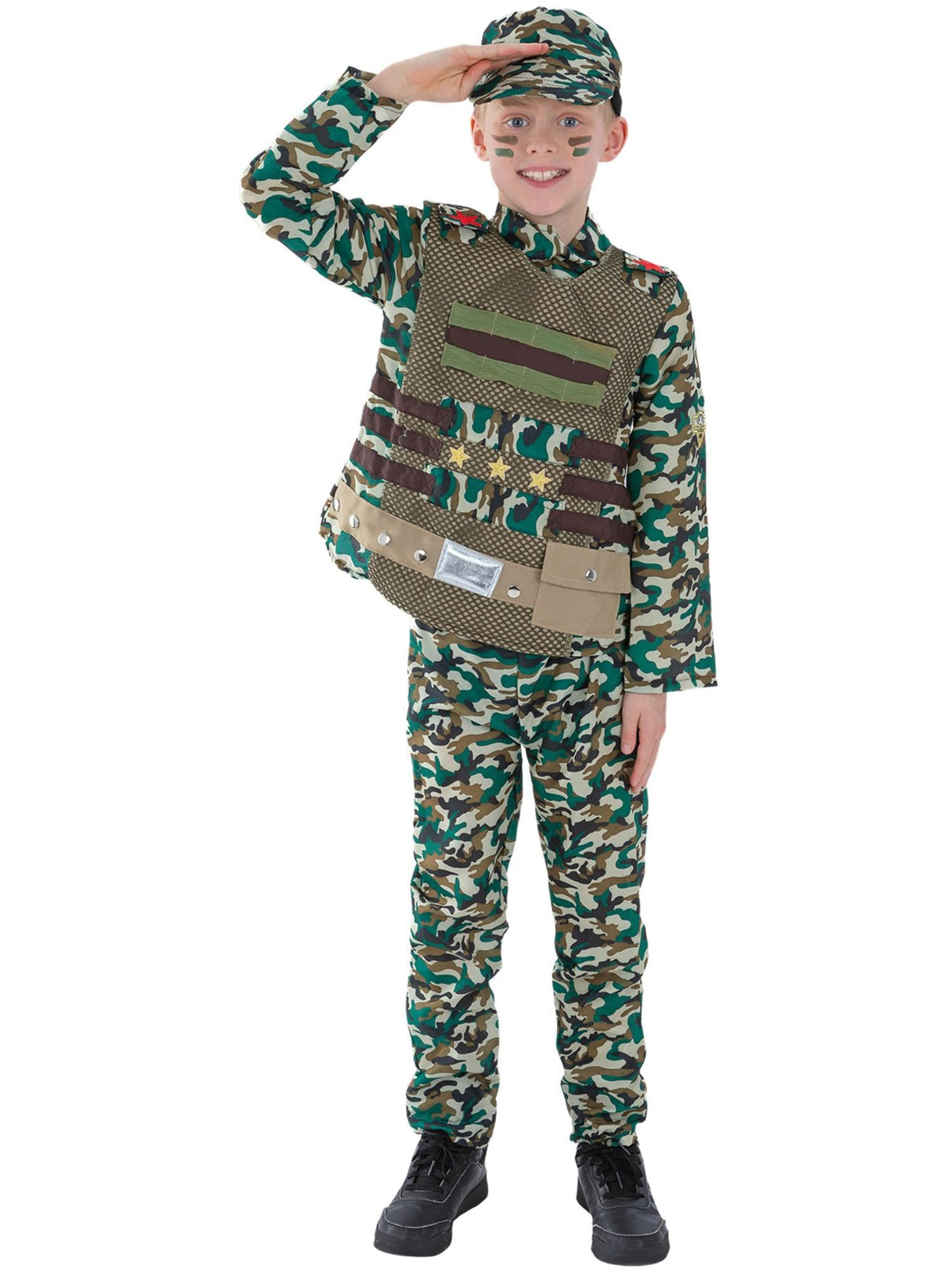 CAMOUFLAGE MILITARY BOY COSTUME, CHILD - Packaging
