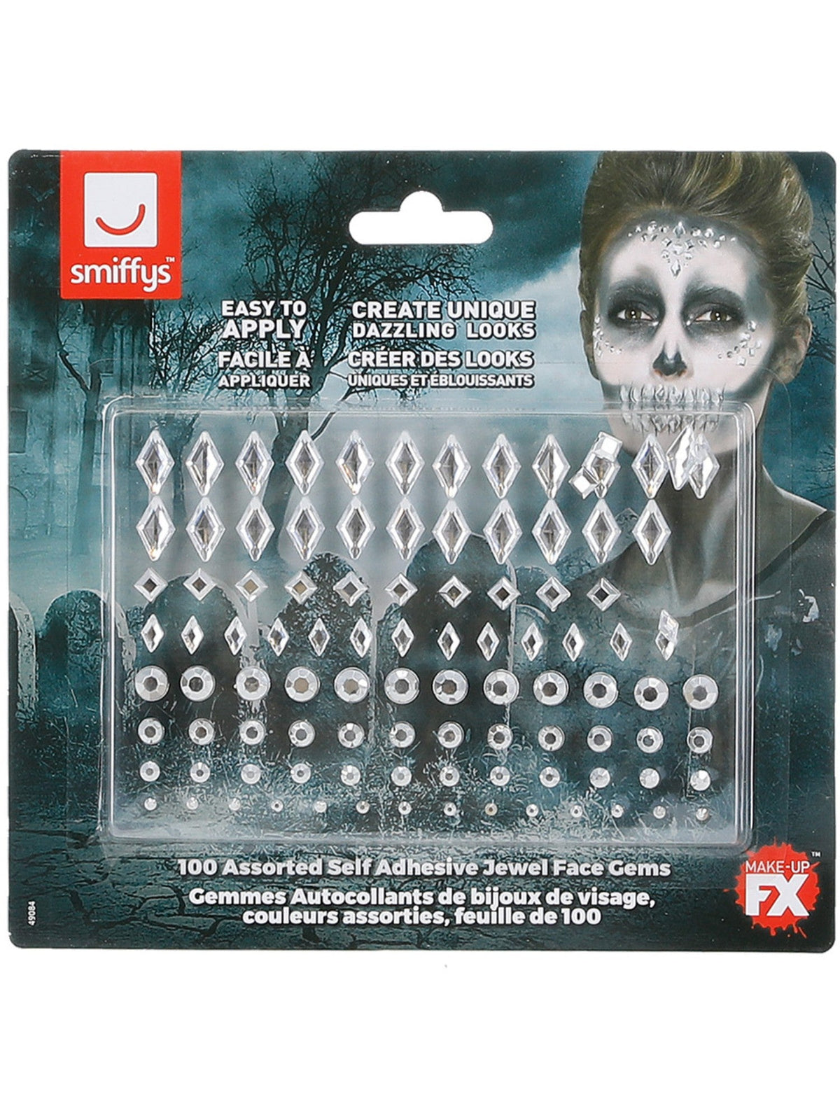 SILVER JEWEL FACE GEMS - Side