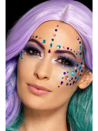 MULTI-COLOURED JEWEL FACE GEMS - Back