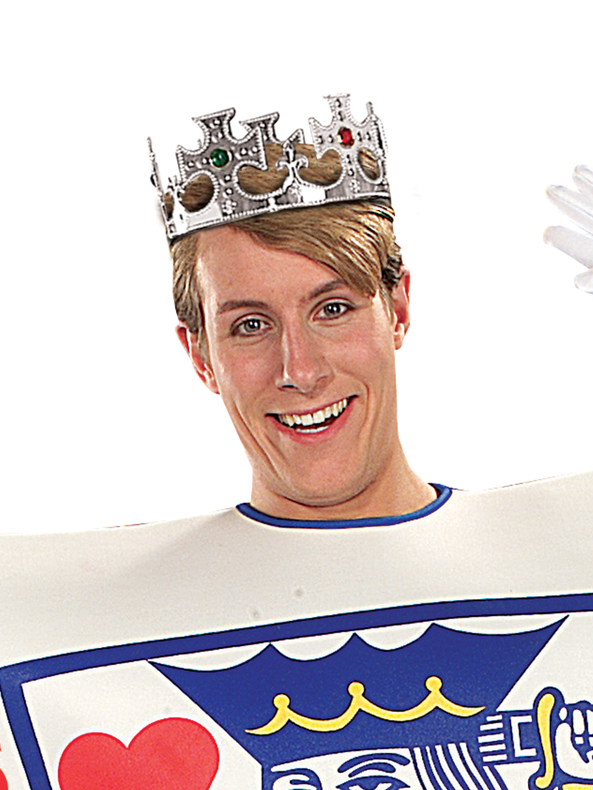 KING OF HEARTS PLAYING CARD COSTUME, ADULT - STD - Back