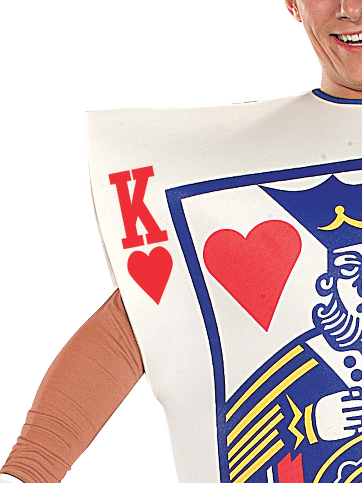 KING OF HEARTS PLAYING CARD COSTUME, ADULT - STD - Side
