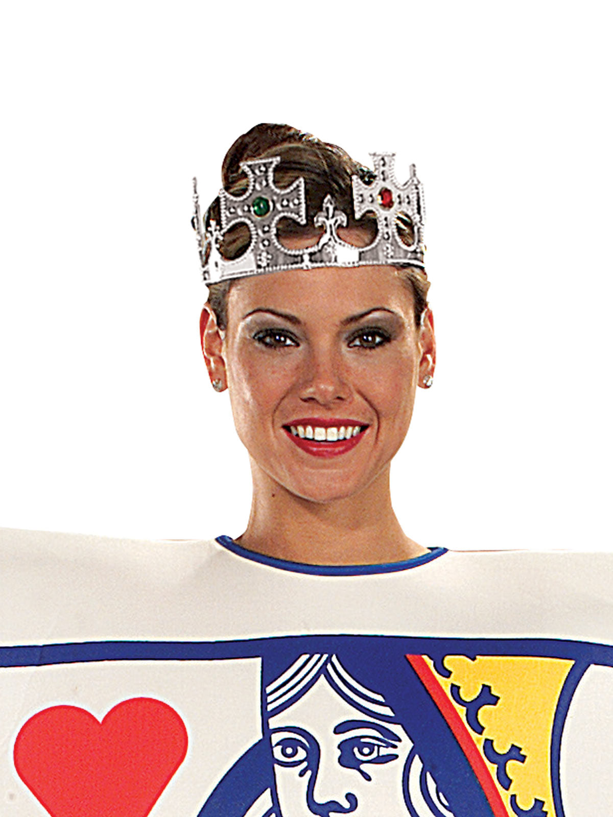 QUEEN OF HEARTS PLAYING CARD COSTUME, ADULT - STD - Back