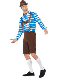 BAVARIAN BEER MAN COSTUME, ADULT - Back