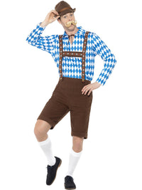 BAVARIAN BEER MAN COSTUME, ADULT - Front