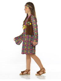 HIPPIE GIRL COSTUME, CHILD - Back