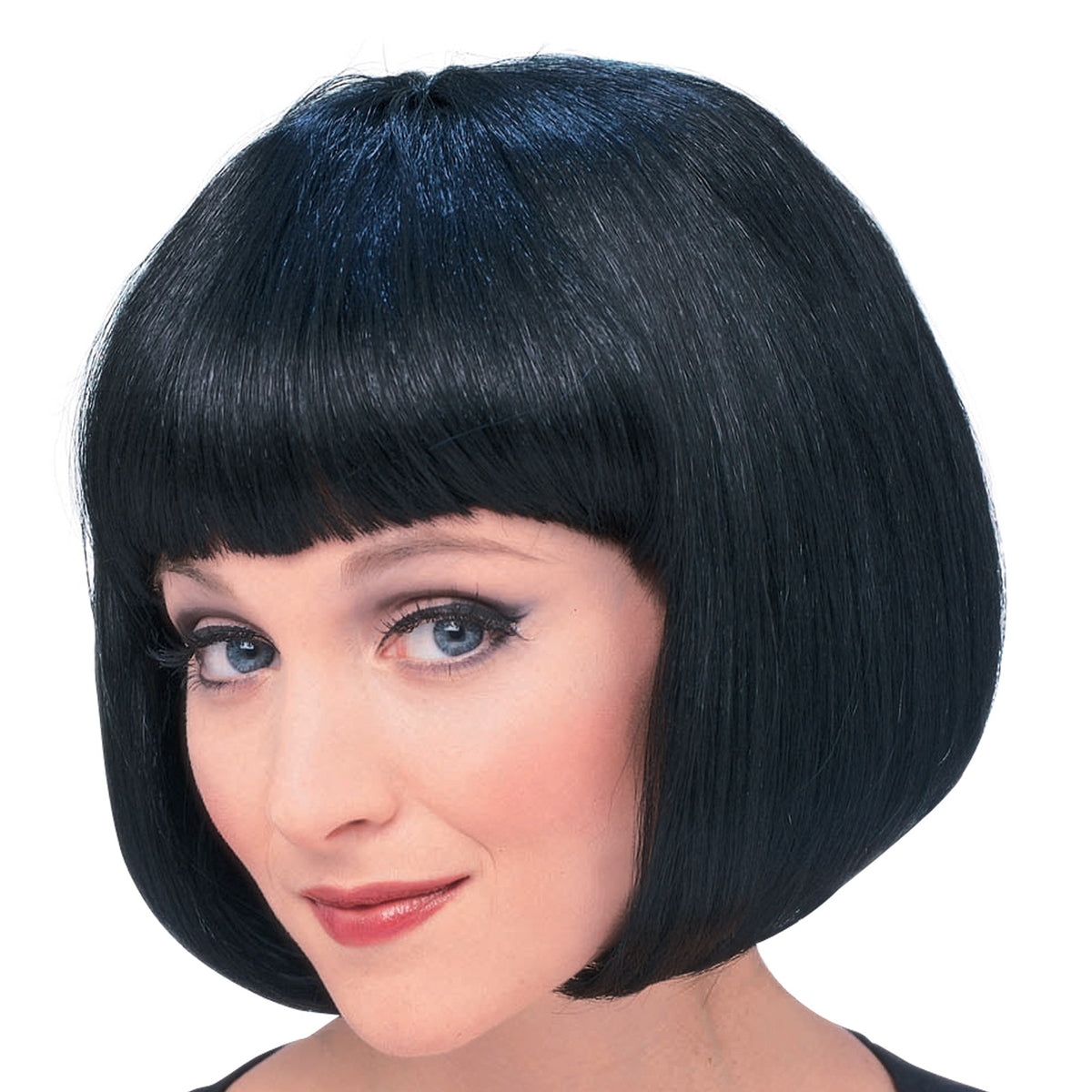 SUPERMODEL BLACK WIG - ADULT - Back