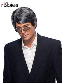 GREY MEN'S WIG  - ADULT - Front