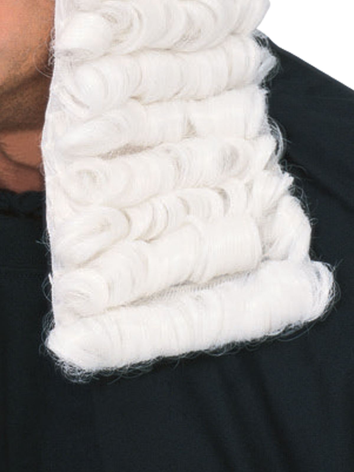 JUDGE WHITE WIG - ADULT - Side