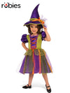 PUMPKIN WITCH COSTUME, CHILD - M - Front