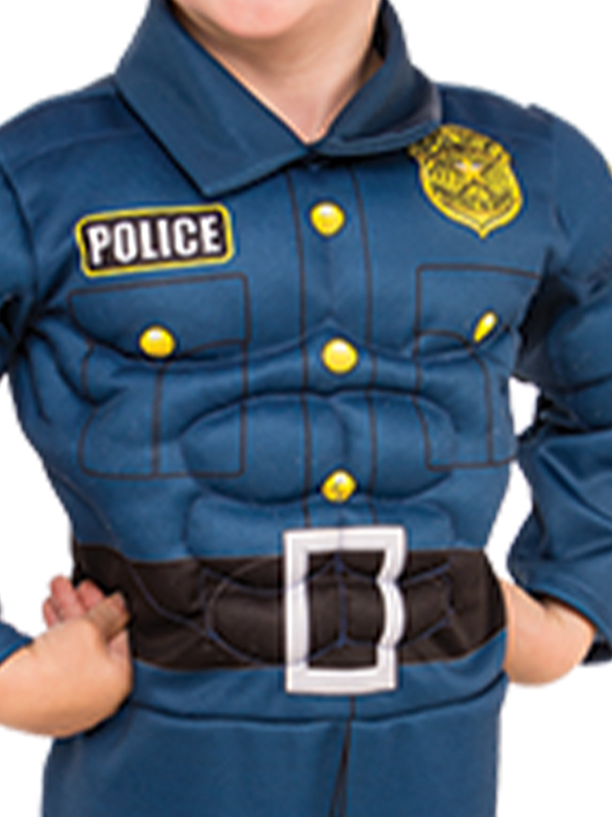 TOP COP POLICEMAN COSTUME, CHILD - Side