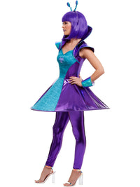 ALIEN LADY DELUXE COSTUME, ADULT - Back