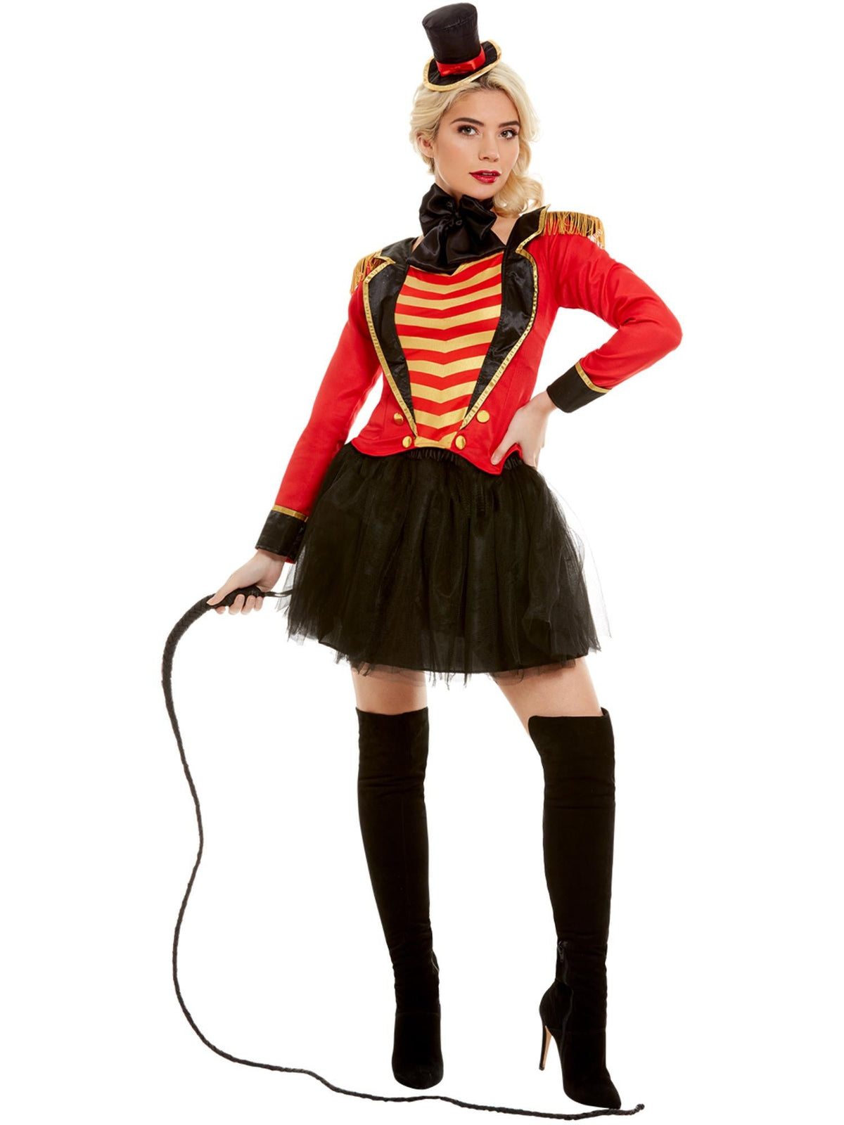 RINGMASTER LADY DELUXE COSTUME, ADULT - S - Packaging