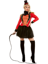 RINGMASTER LADY DELUXE COSTUME, ADULT - S - Packaging