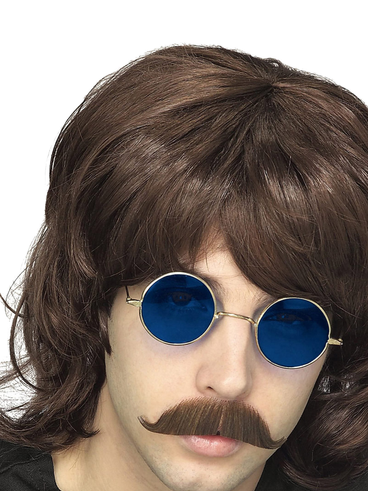 70'S BROWN SHAG WIG - Back