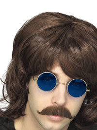 70'S BROWN SHAG WIG - Back