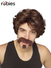 BIG JOHN WIG &amp; FACIAL HAIR SET - ADULT - Front