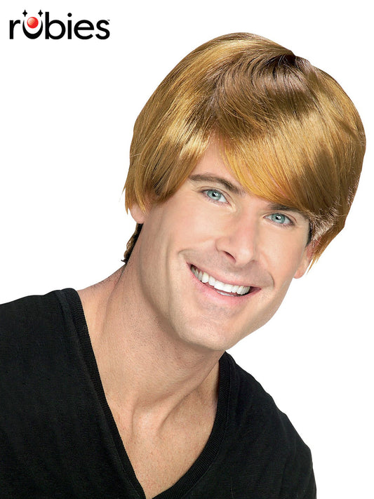 ROCKET MAN WIG - LIGHT BROWN - ADULT - Front