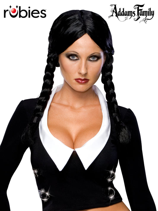 WEDNESDAY WIG - ADULT - Front