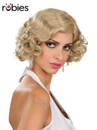 BLONDE FLAPPER WIG - ADULT - Front
