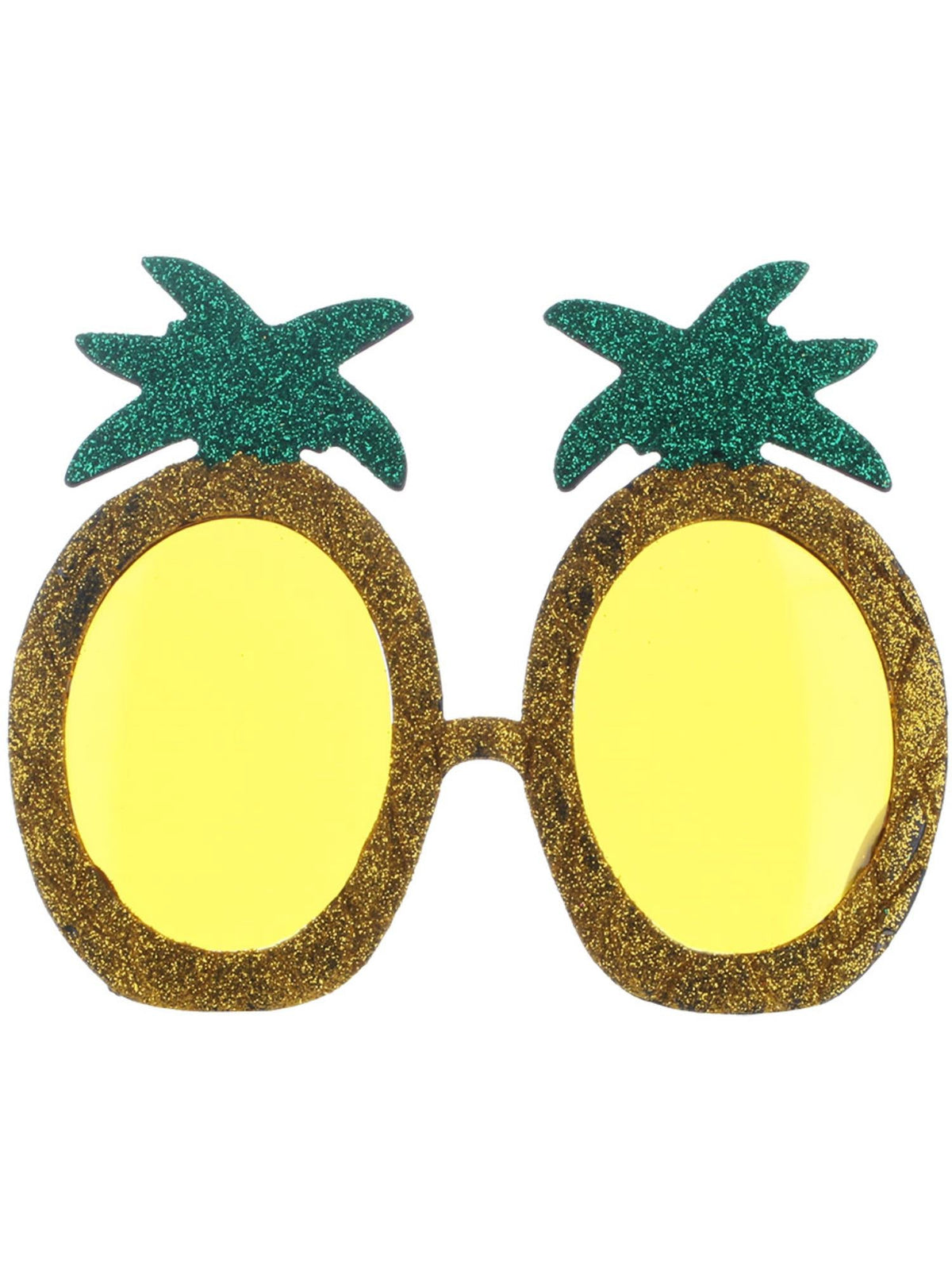 TROPICAL PINEAPPLE GLITTER GLASSES, ADULT - Side