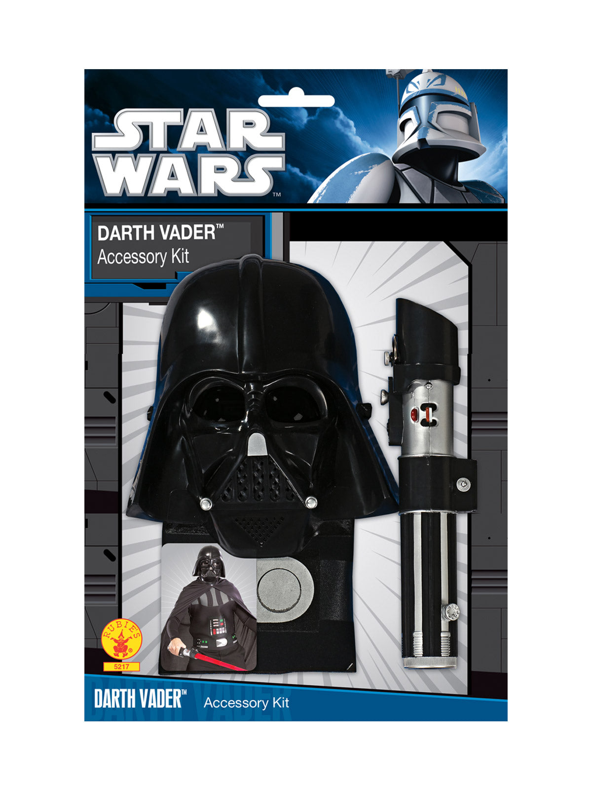 DARTH VADER COSTUME WITH  LIGHTSABER, ADULT - STD - Back