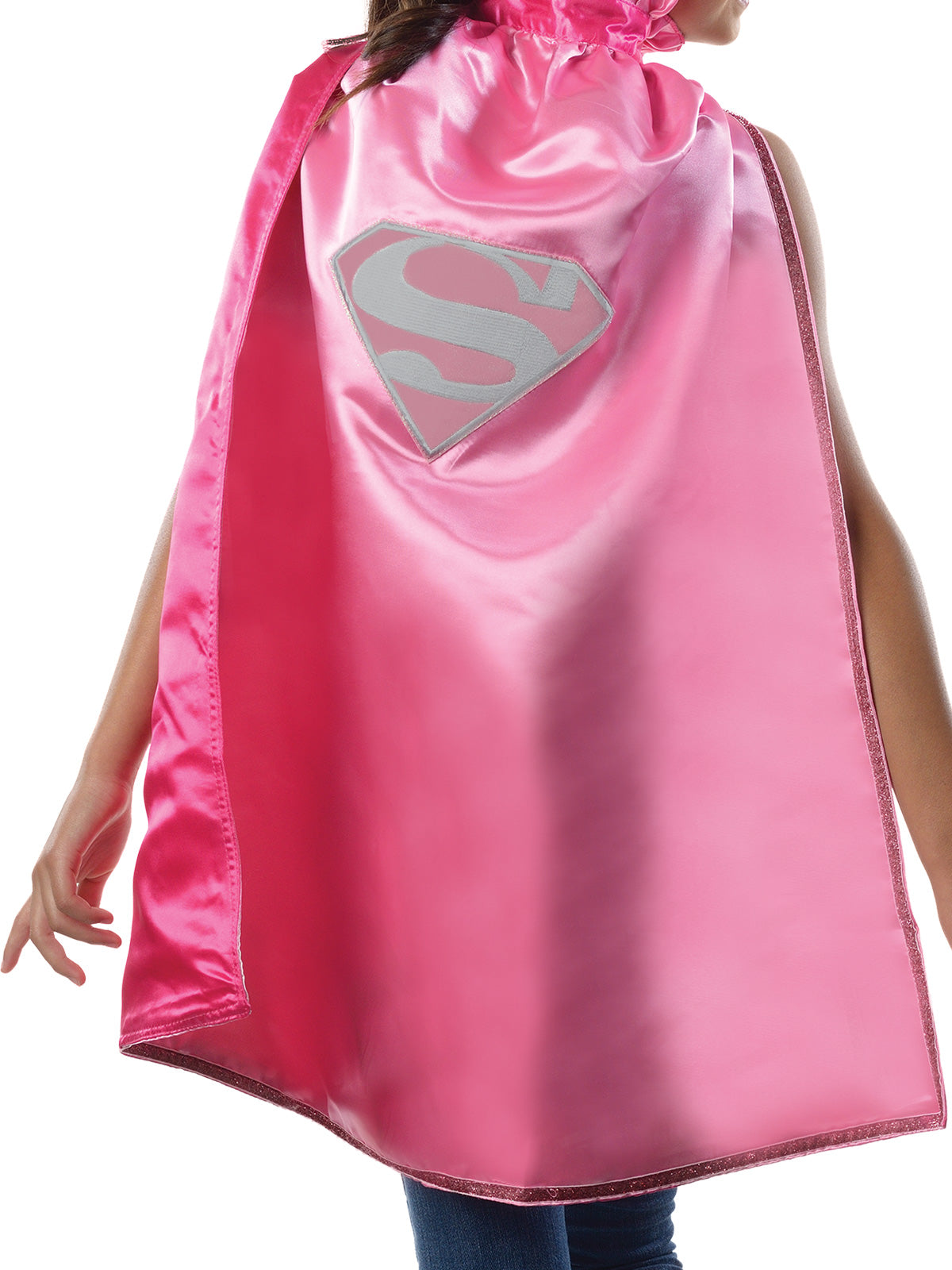 SUPERGIRL DC PINK CAPE, CHILD - 6 Plus - Side