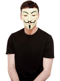 GUY FAWKES MASK, ADULT - Front