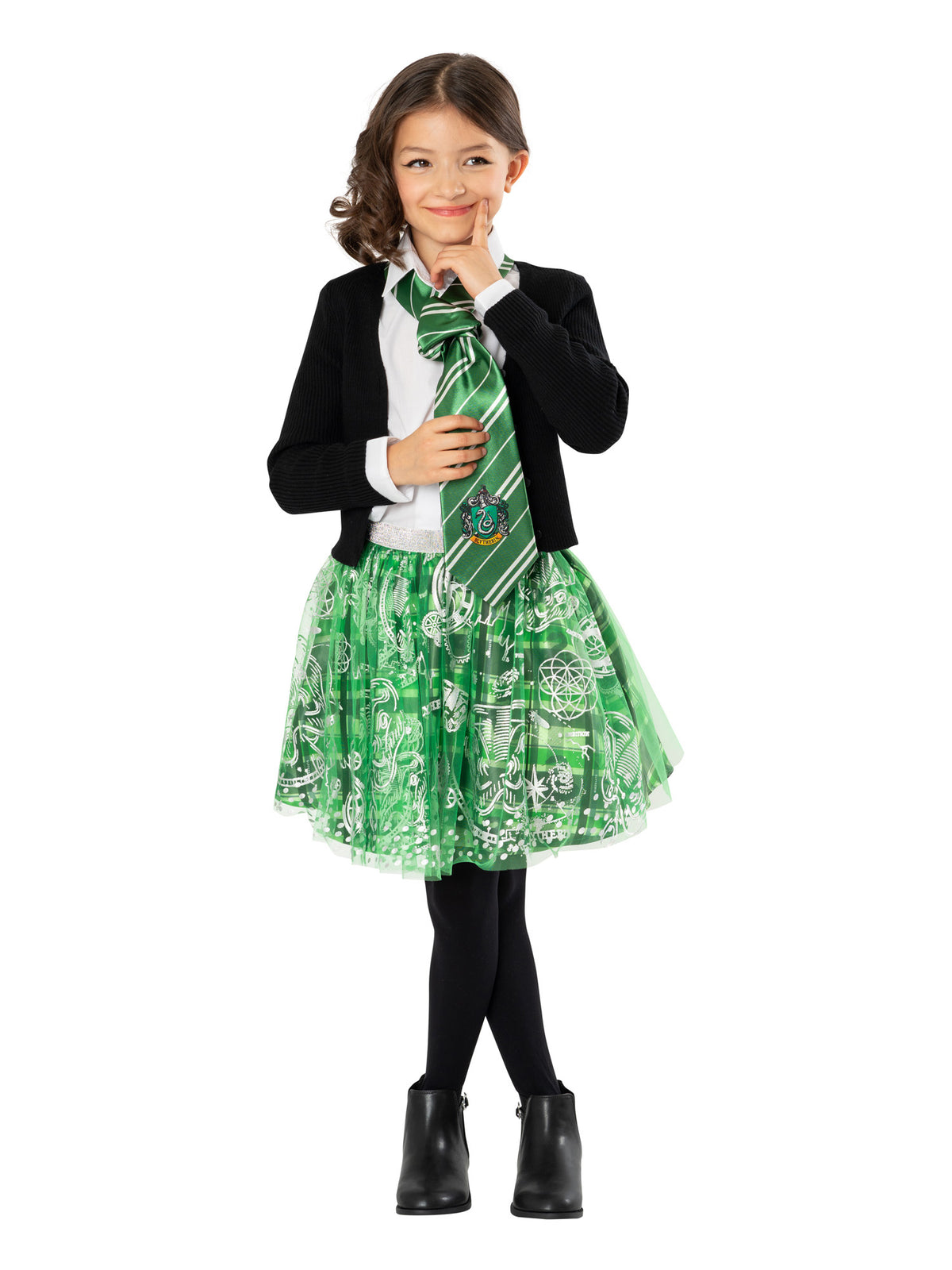SLYTHERIN TUTU SKIRT, CHILD - 9-10 YRS - Side