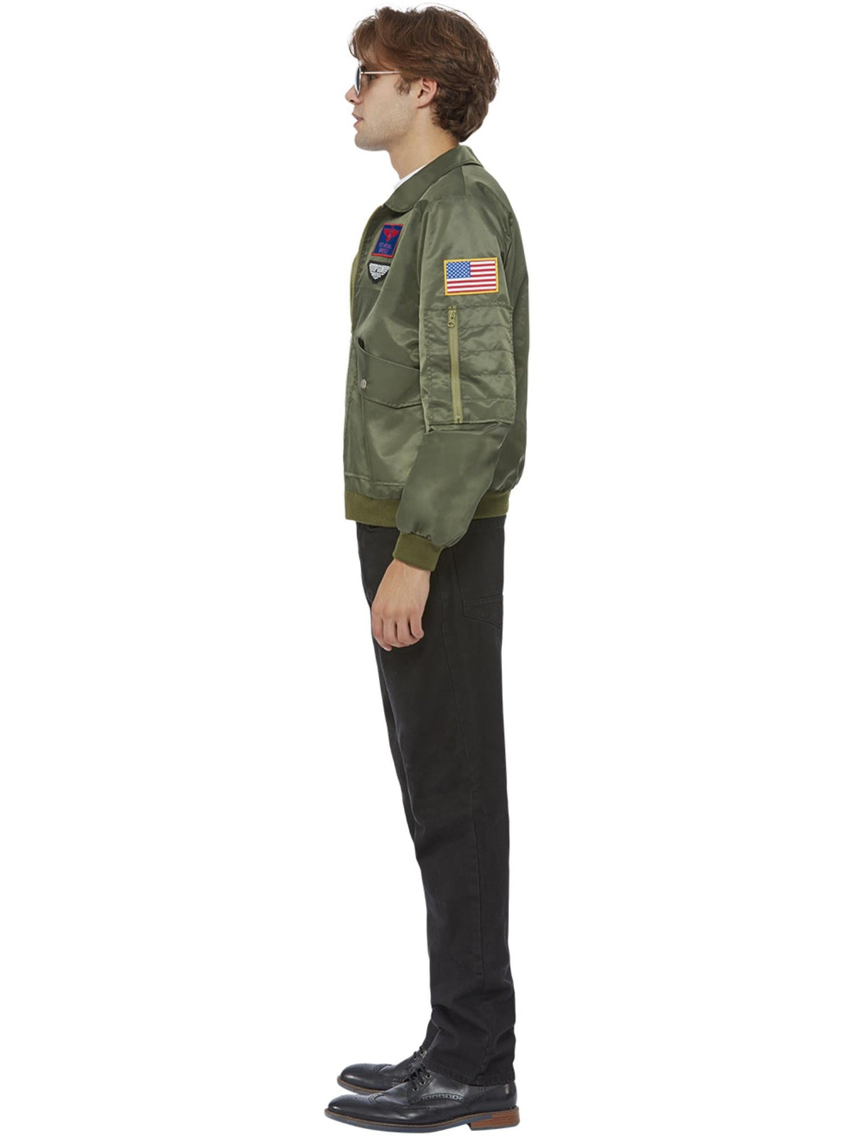 TOP GUN MAVERICK BOMBER JACKET, GREEN - Side