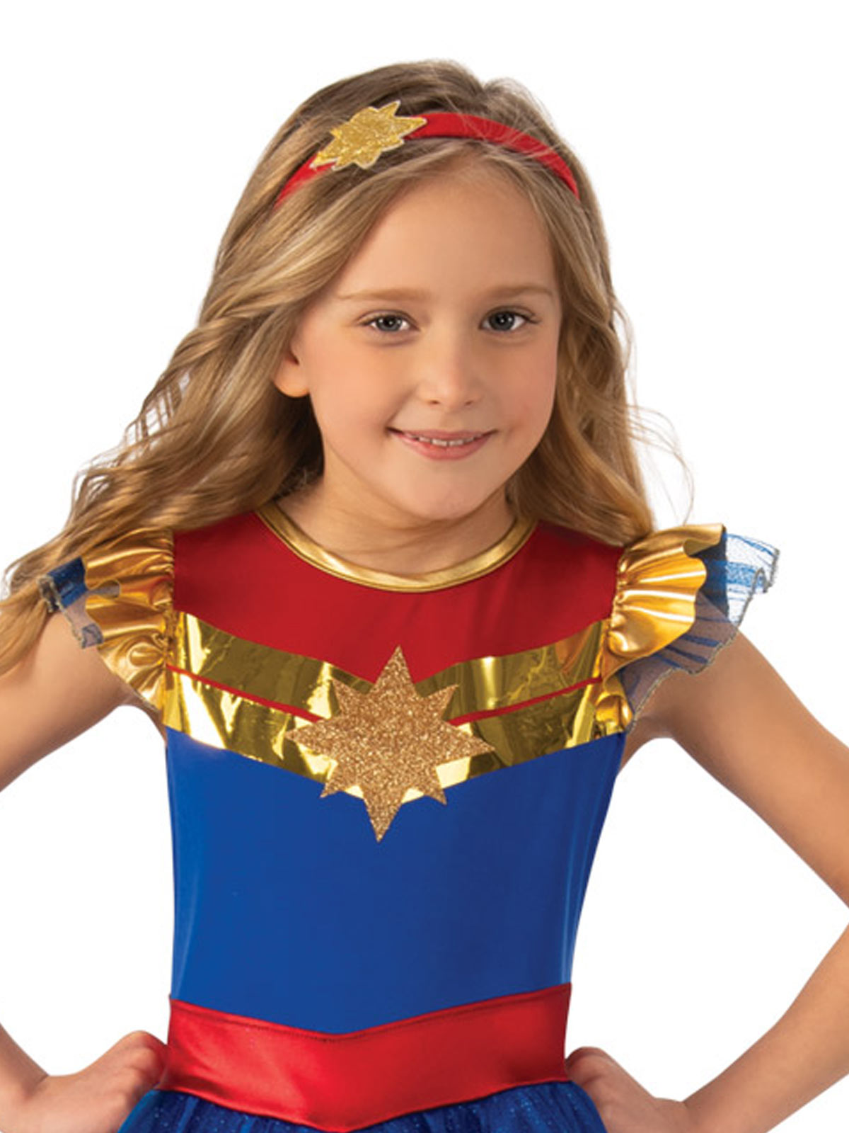 CAPTAIN MARVEL TUTU DRESS COSTUME, CHILD - 4-6 YRS - Back