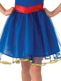CAPTAIN MARVEL TUTU DRESS COSTUME, CHILD - 4-6 YRS - Side